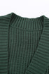 Pocket Knitted Solid Color Cardigan